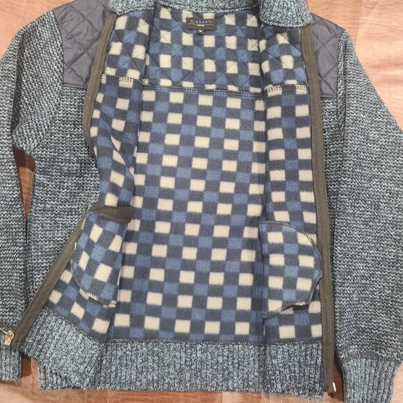 Gioberti Boy's Knitted Full Zip Cardigan Sweater with Soft Brushed Flannel Linin - Picture 8 of 10